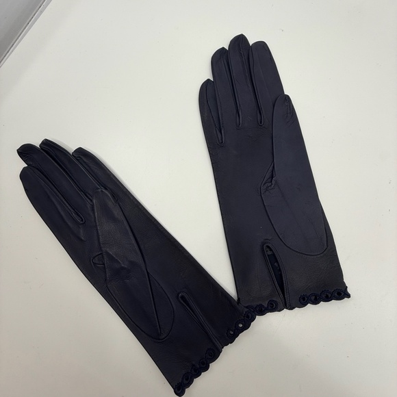 Rare, Vintage Freddy Paris, Unused Navy French Kidskin Gloves - Picture 13 of 16